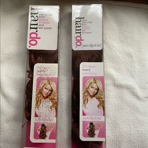 Jessica Simpson HAIRUWEAR by ken paves- Dark Copper. Qty 2   28” wavy -